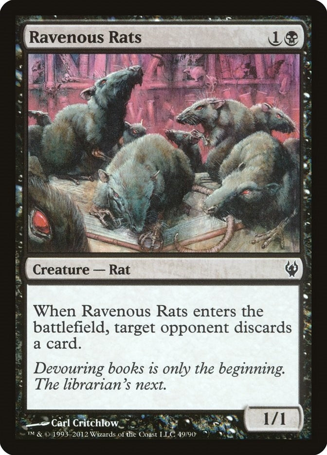 Image for Ravenous Rats (Duel Decks: Izzet vs. Golgari) (49) - Magic: The Gathering