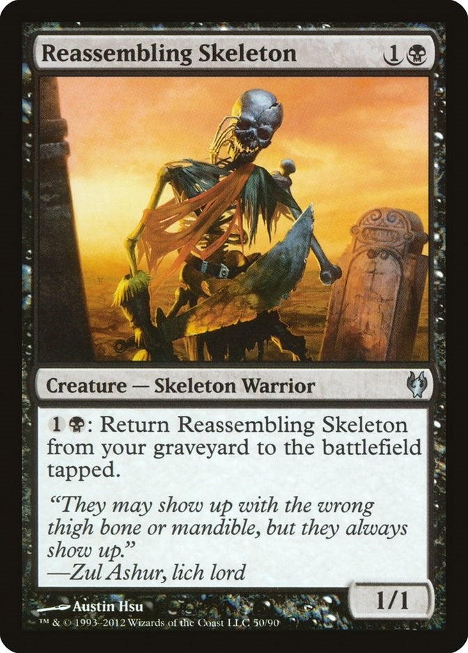 Image for Reassembling Skeleton (Duel Decks: Izzet vs. Golgari) (50) - Magic: The Gathering