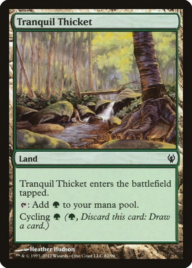 Image for Tranquil Thicket (Duel Decks: Izzet vs. Golgari) (82) - Magic: The Gathering
