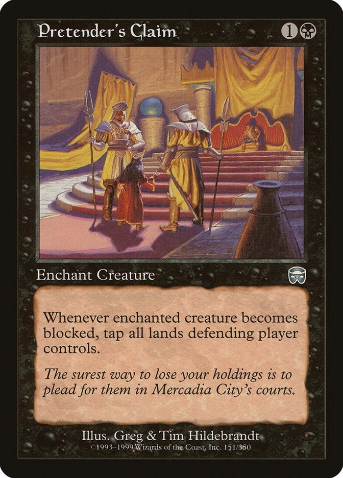 Image for Pretender's Claim (Mercadian Masques) (151) - Magic: The Gathering