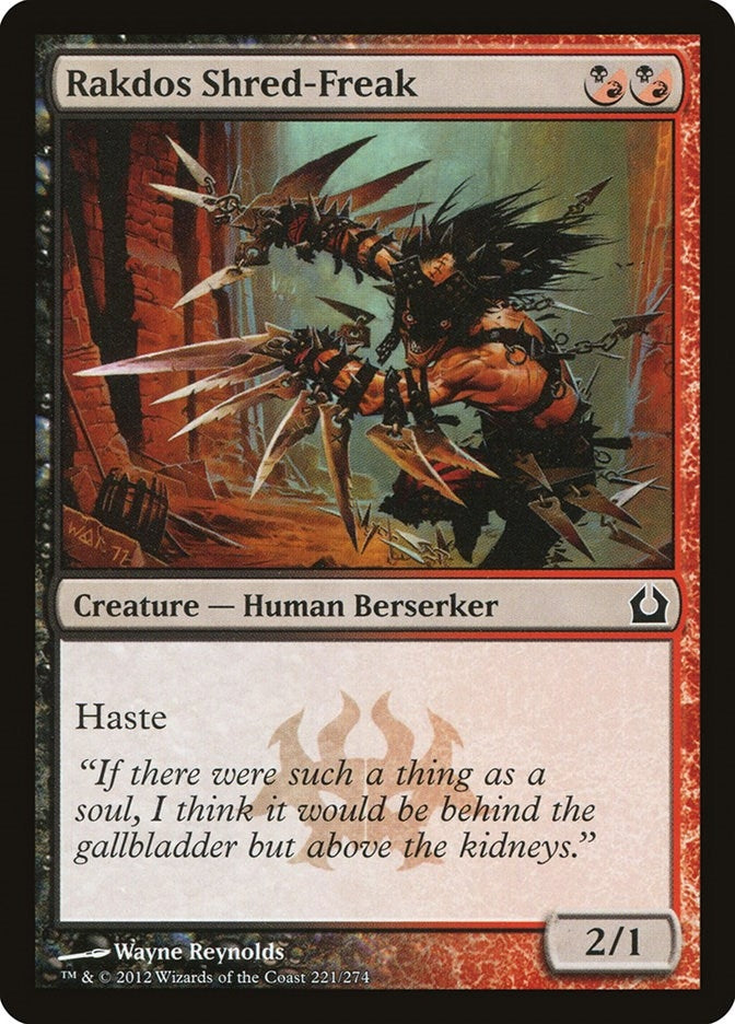Image for Rakdos Shred-Freak (Return to Ravnica) (221) - Magic: The Gathering