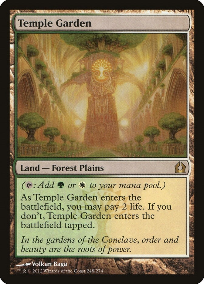 Image for Temple Garden (Return to Ravnica) (248) - Magic: The Gathering