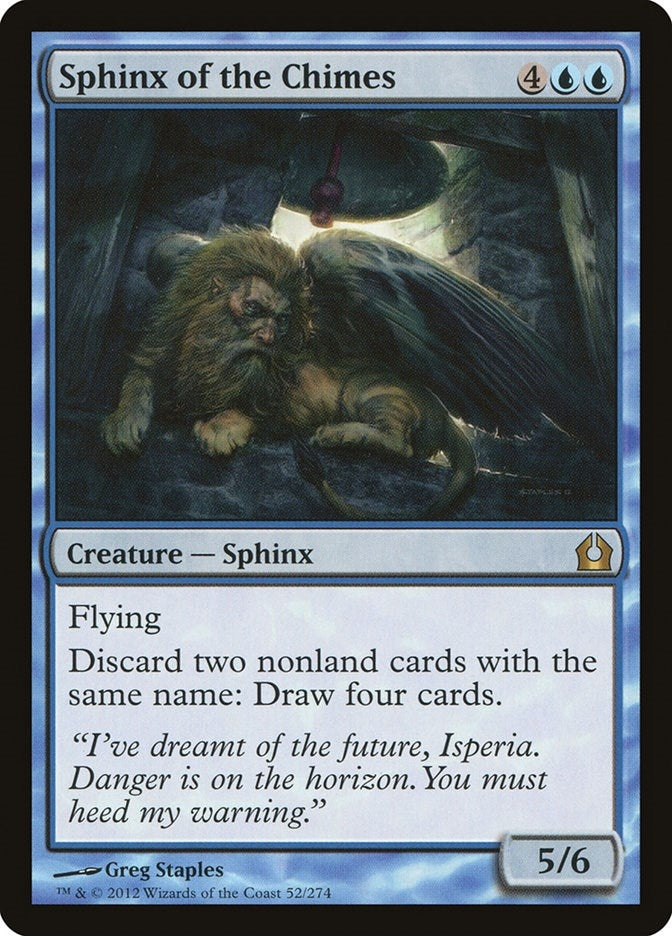 Image for Sphinx of the Chimes (Return to Ravnica) (52) - Magic: The Gathering
