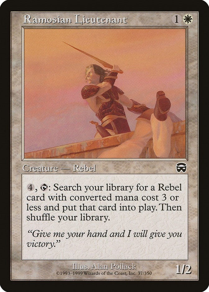 Image for Ramosian Lieutenant (Mercadian Masques) (37) - Magic: The Gathering