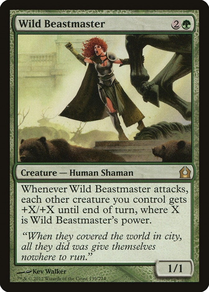 Image for Wild Beastmaster (Return to Ravnica) (139) - Magic: The Gathering