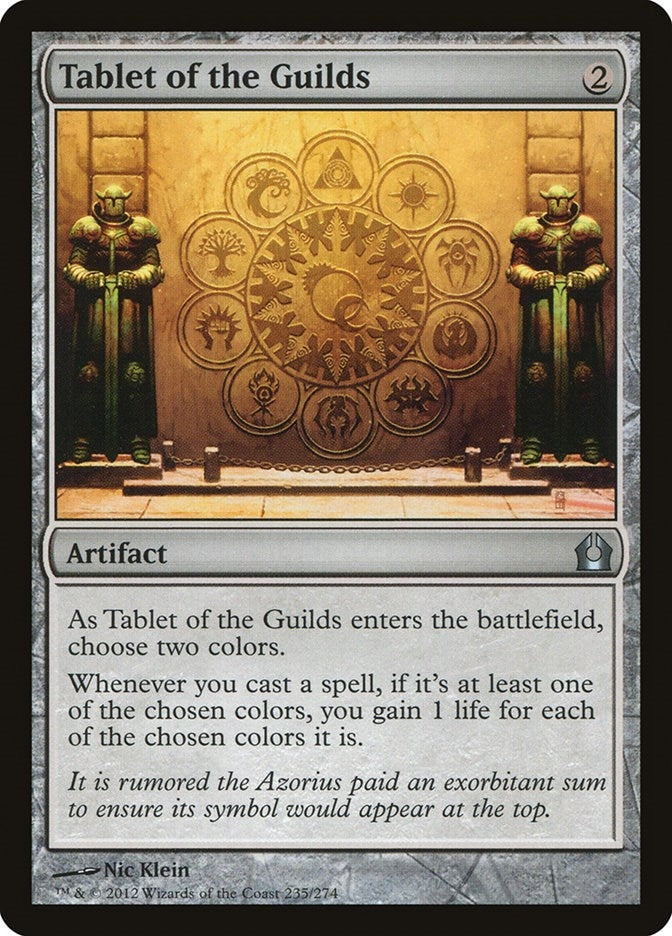 Image for Tablet of the Guilds (Return to Ravnica) (235) - Magic: The Gathering