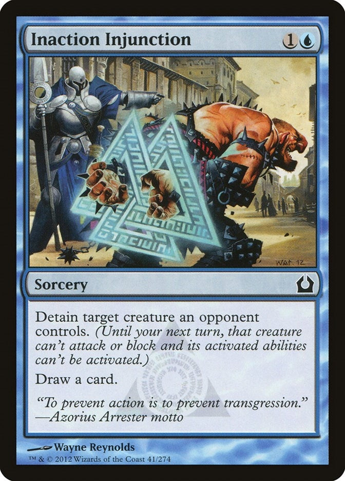 Image for Inaction Injunction (Return to Ravnica) (41) - Magic: The Gathering