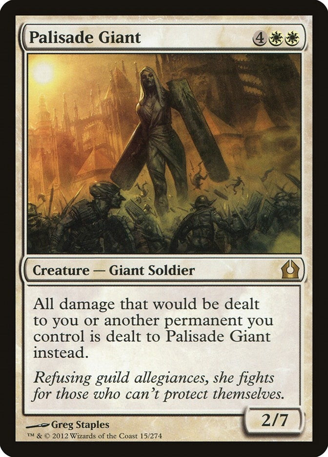 Image for Palisade Giant (Return to Ravnica) (15) - Magic: The Gathering