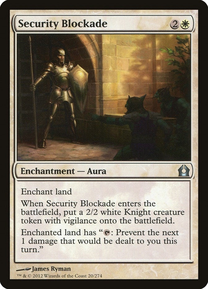 Image for Security Blockade (Return to Ravnica) (20) - Magic: The Gathering