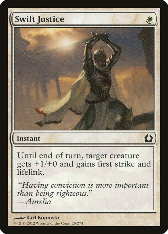 Image for Swift Justice (Return to Ravnica) (26) - Magic: The Gathering