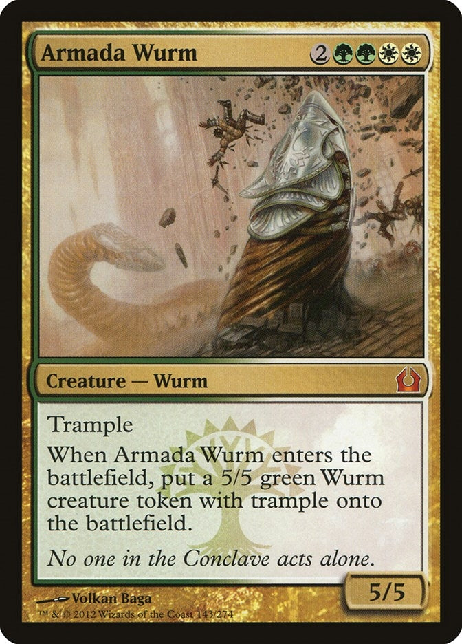 Image for Armada Wurm (Return to Ravnica) (143) - Magic: The Gathering