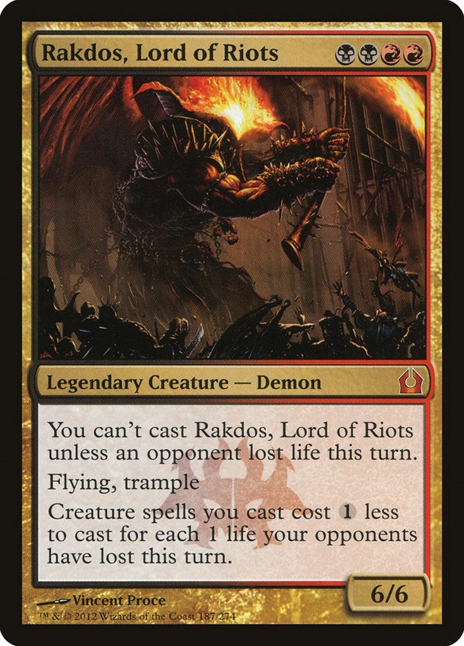 Image for Rakdos, Lord of Riots (Return to Ravnica) (187) - Magic: The Gathering