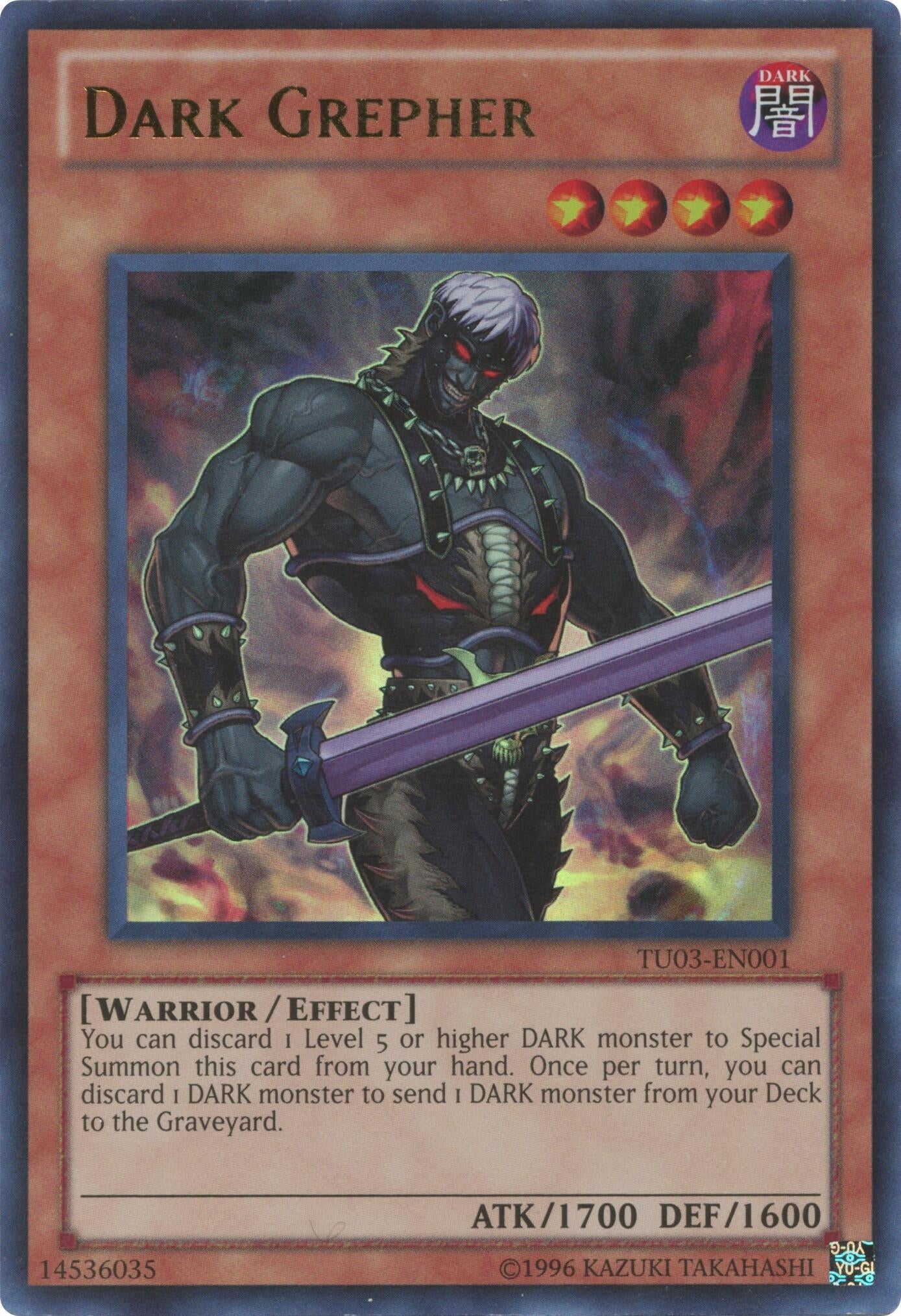 Image for Dark Grepher (Turbo Pack: Booster Three) (TU03-EN001) - YuGiOh