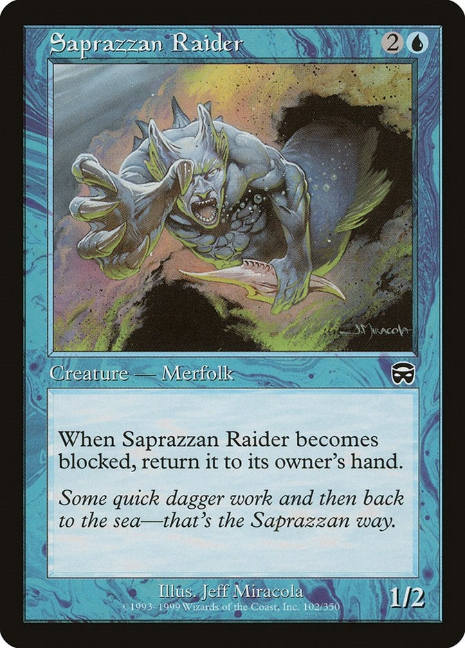Image for Saprazzan Raider (Mercadian Masques) (102) - Magic: The Gathering