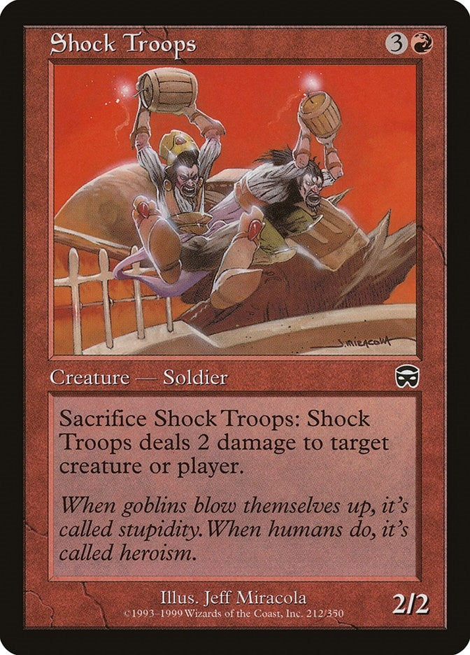 Image for Shock Troops (Mercadian Masques) (212) - Magic: The Gathering