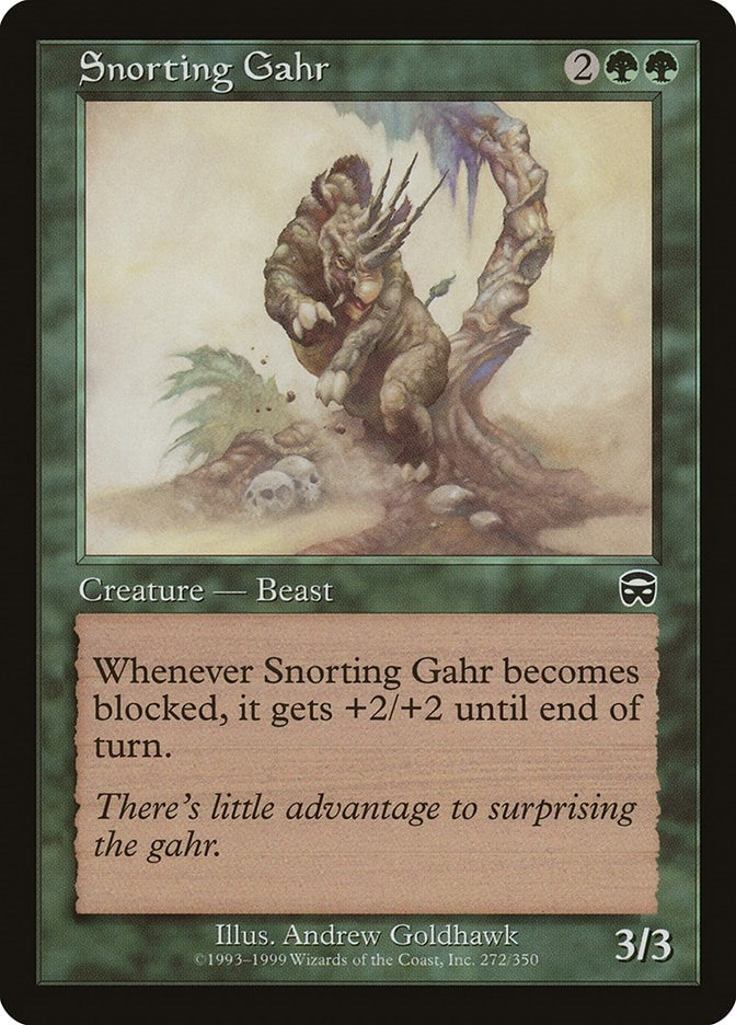 Image for Snorting Gahr (Mercadian Masques) (272) - Magic: The Gathering