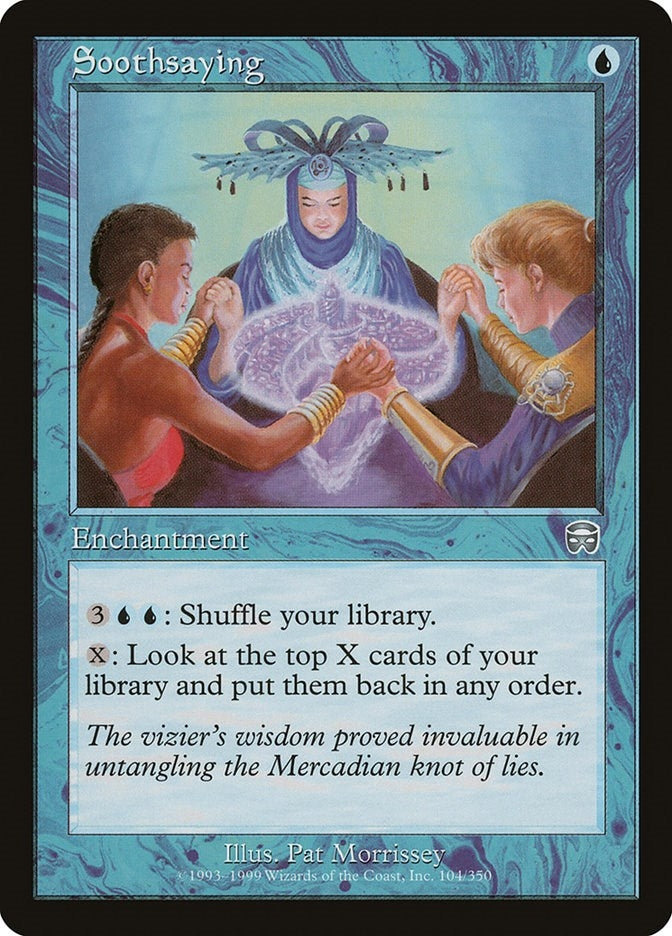 Image for Soothsaying (Mercadian Masques) (104) - Magic: The Gathering