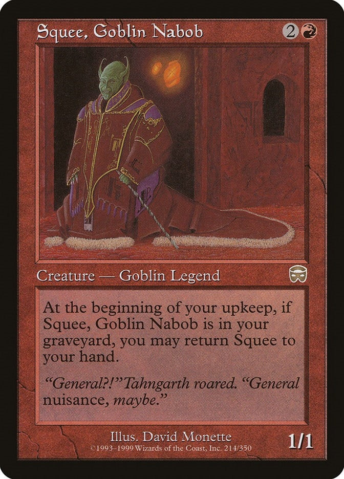 Image for Squee, Goblin Nabob (Mercadian Masques) (214) - Magic: The Gathering