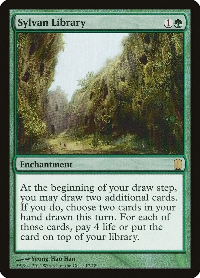 Image for Sylvan Library (Commander's Arsenal) (17) - Magic: The Gathering