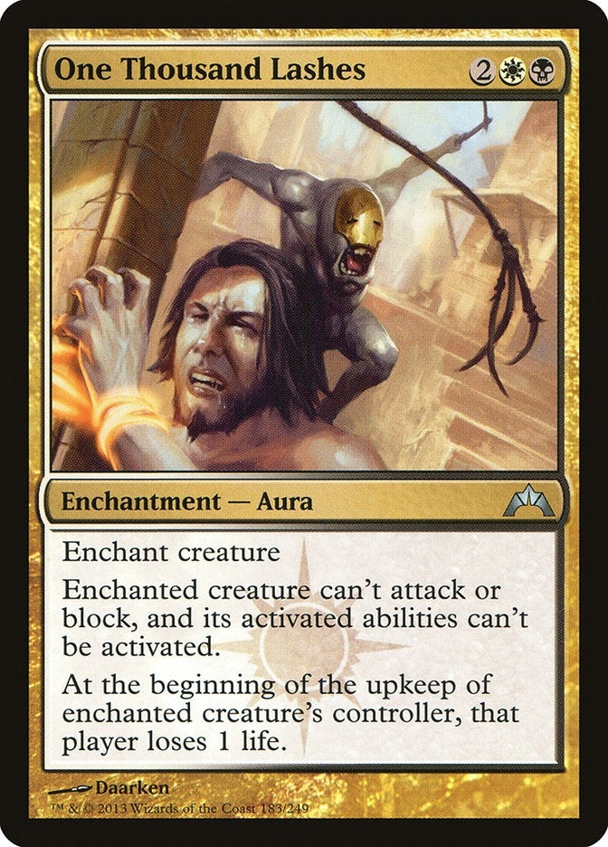Image for One Thousand Lashes (Gatecrash) (183) - Magic: The Gathering