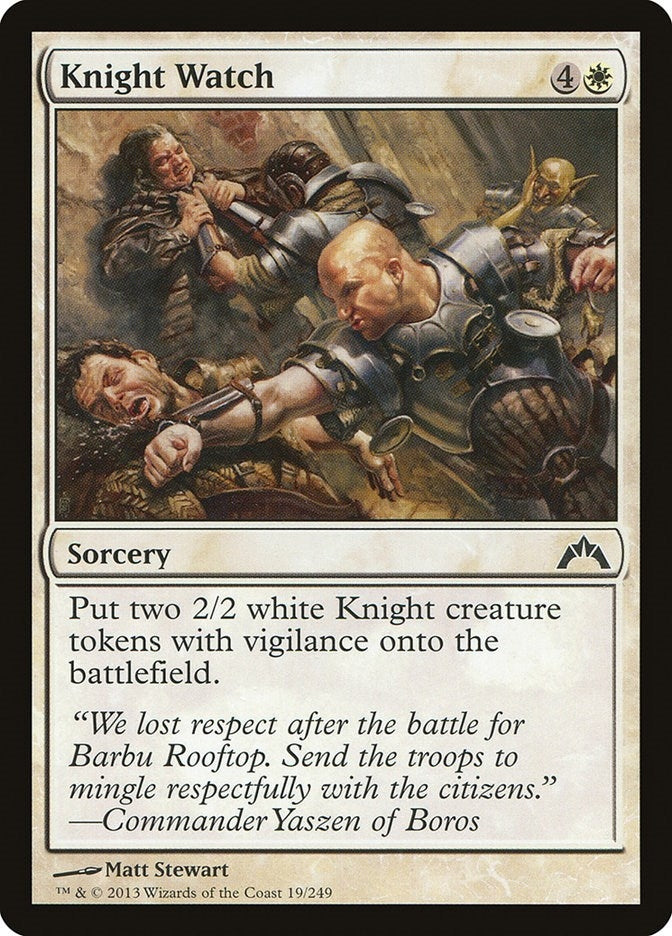 Image for Knight Watch (Gatecrash) (19) - Magic: The Gathering
