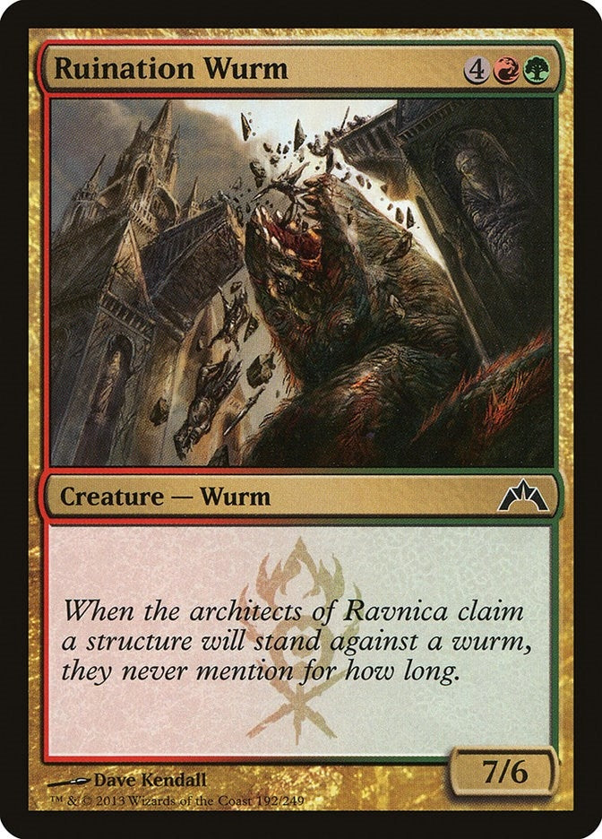 Image for Ruination Wurm (Gatecrash) (192) - Magic: The Gathering