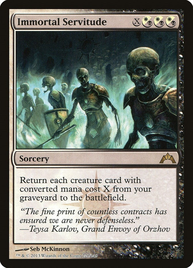 Image for Immortal Servitude (Gatecrash) (220) - Magic: The Gathering