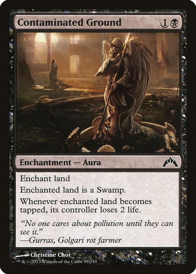 Image for Contaminated Ground (Gatecrash) (59) - Magic: The Gathering