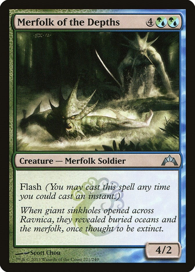 Image for Merfolk of the Depths (Gatecrash) (221) - Magic: The Gathering