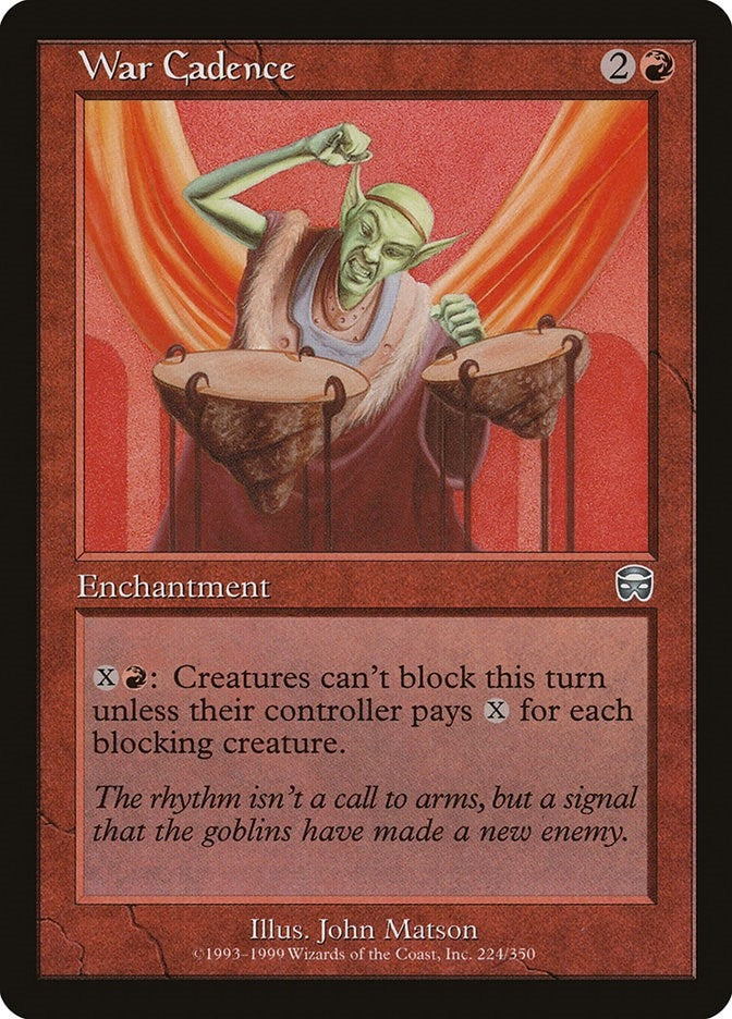 Image for War Cadence (Mercadian Masques) (224) - Magic: The Gathering