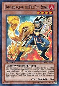 Image for Brotherhood of the Fire Fist - Snake (Cosmo Blazer) (CBLZ-EN026) - YuGiOh