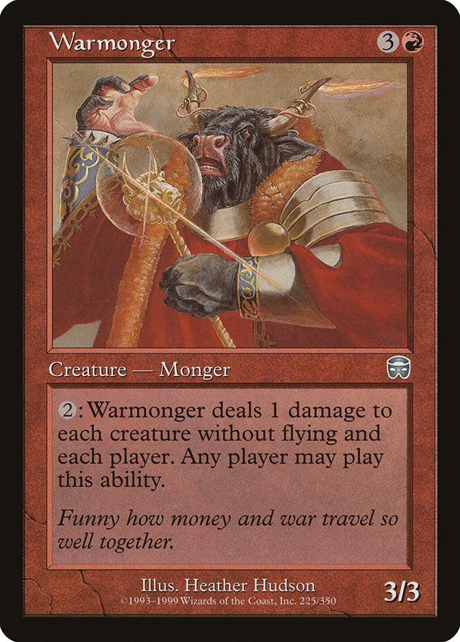Image for Warmonger (Mercadian Masques) (225) - Magic: The Gathering