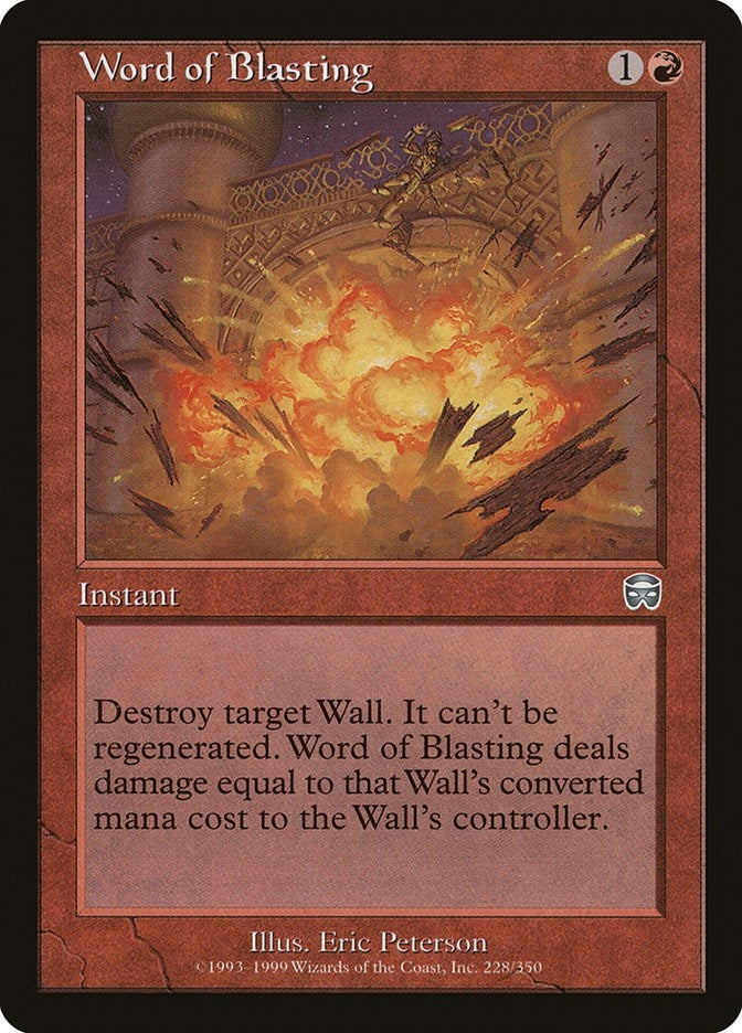Image for Word of Blasting (Mercadian Masques) (228) - Magic: The Gathering