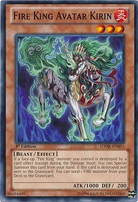 Image for Fire King Avatar Kirin (Structure Deck: Onslaught of the Fire Kings) (SDOK-EN003) - YuGiOh
