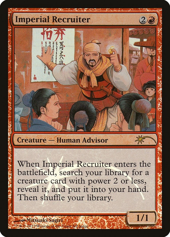 Image for Imperial Recruiter (Judge Promos) (3) - Magic: The Gathering
