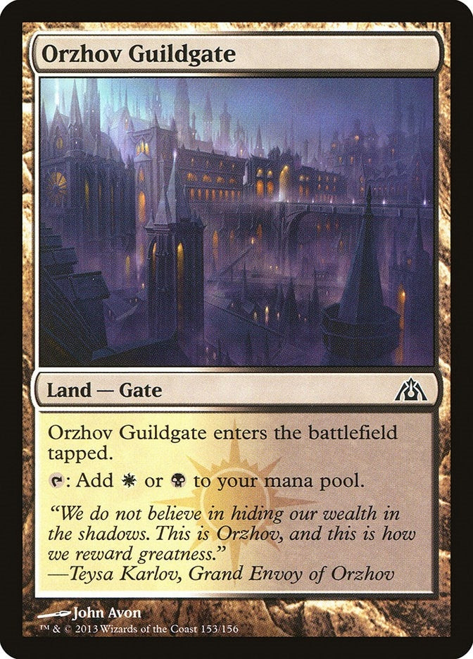 Image for Orzhov Guildgate (Dragon's Maze) (153) - Magic: The Gathering