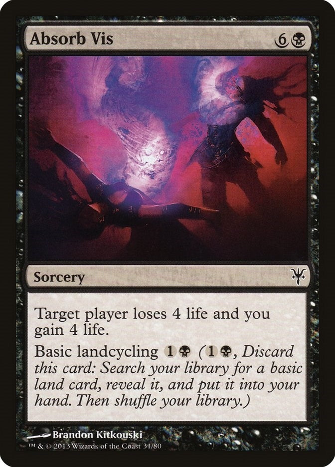 Image for Absorb Vis (Duel Decks: Sorin vs. Tibalt) (31) - Magic: The Gathering