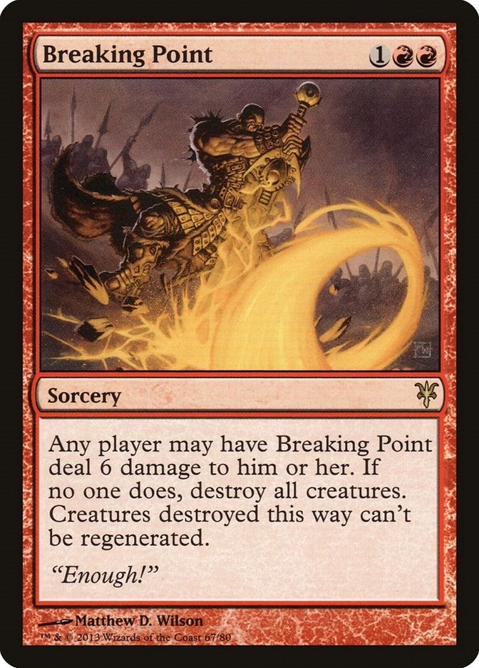 Image for Breaking Point (Duel Decks: Sorin vs. Tibalt) (67) - Magic: The Gathering