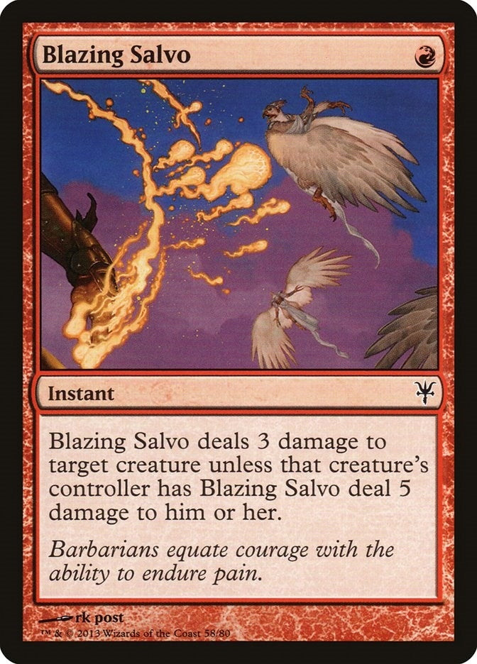 Image for Blazing Salvo (Duel Decks: Sorin vs. Tibalt) (58) - Magic: The Gathering