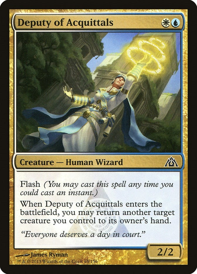 Image for Deputy of Acquittals (Dragon's Maze) (65) - Magic: The Gathering