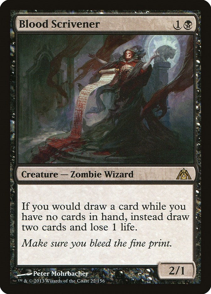 Image for Blood Scrivener (Dragon's Maze) (22) - Magic: The Gathering