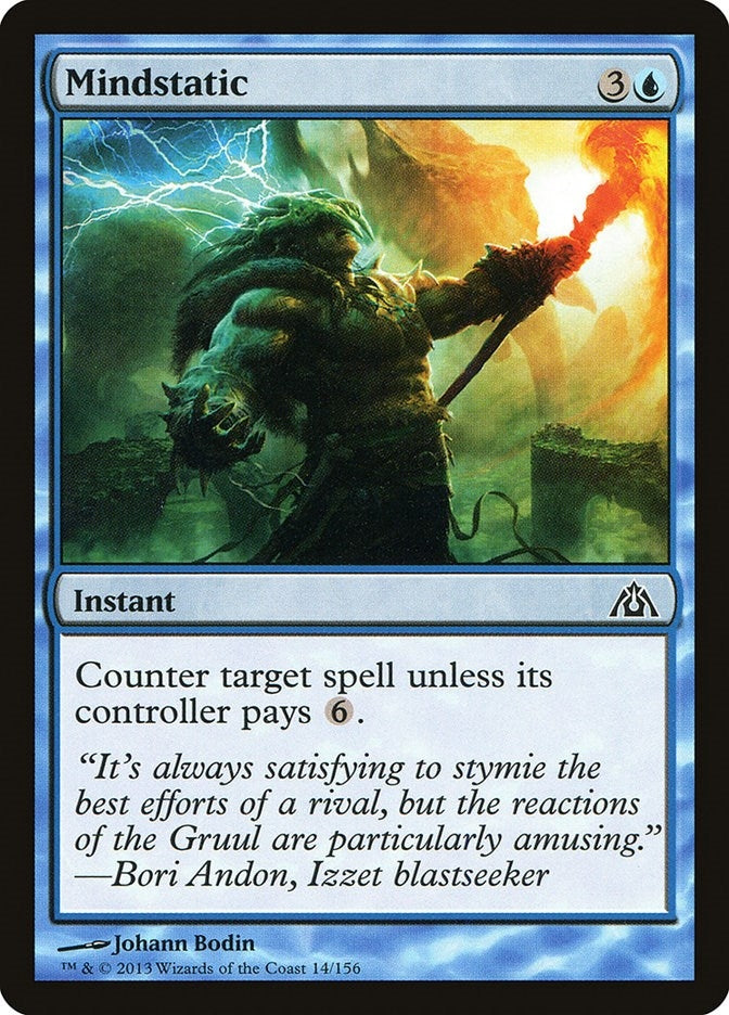 Image for Mindstatic (Dragon's Maze) (14) - Magic: The Gathering