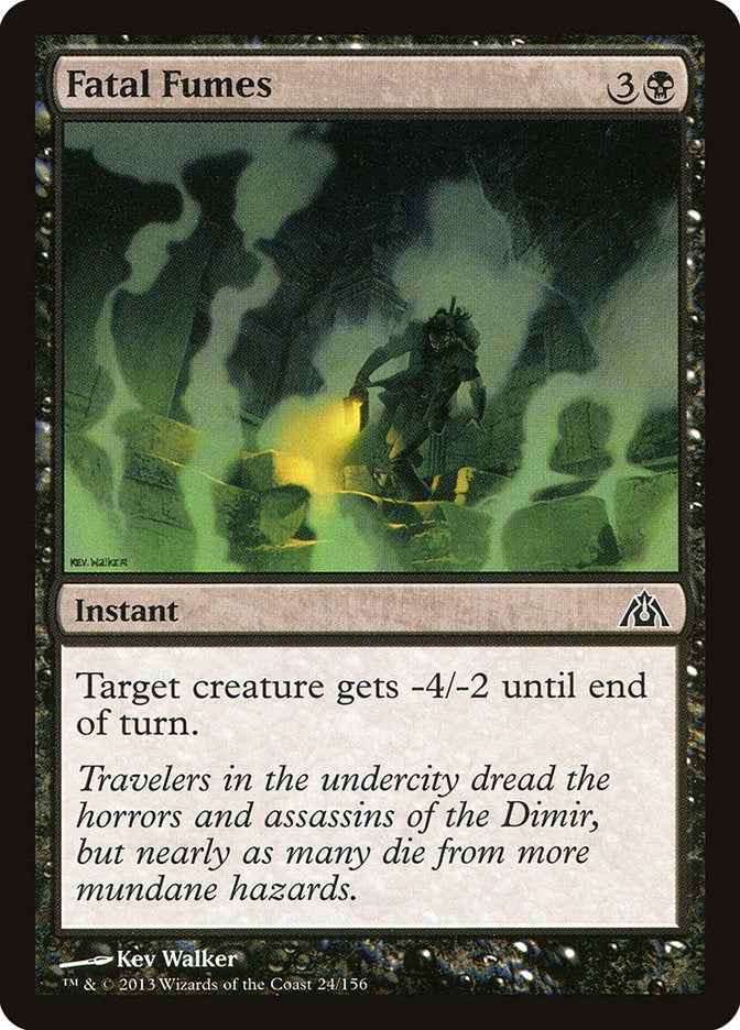 Image for Fatal Fumes (Dragon's Maze) (24) - Magic: The Gathering