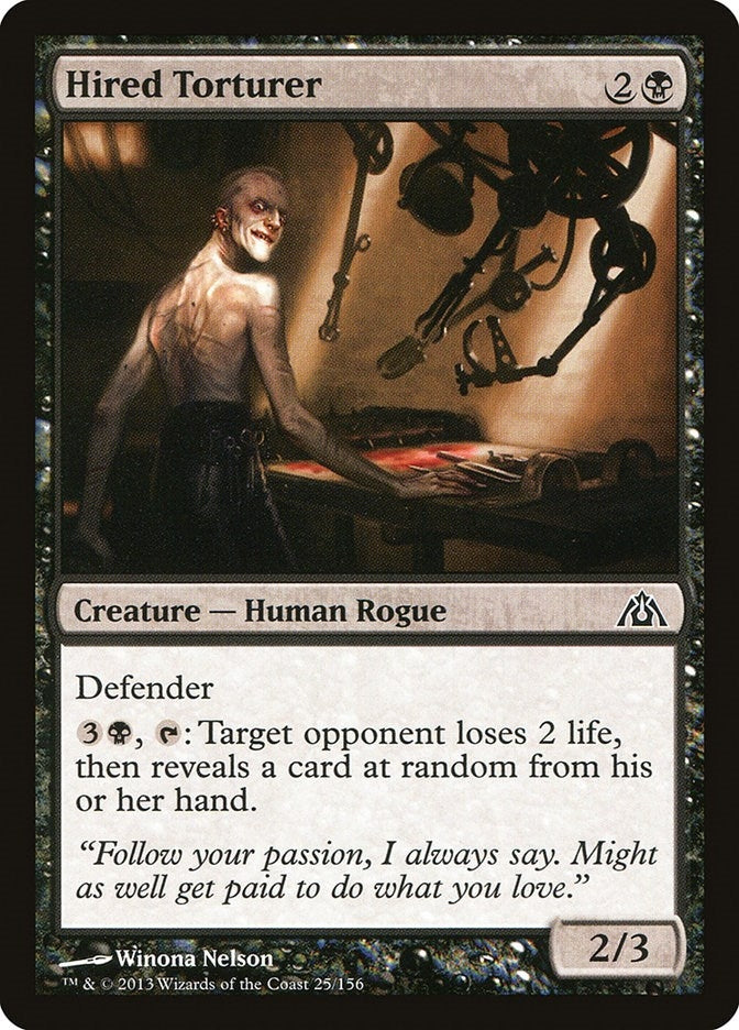 Image for Hired Torturer (Dragon's Maze) (25) - Magic: The Gathering