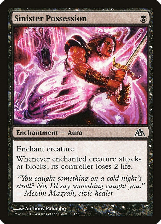 Image for Sinister Possession (Dragon's Maze) (29) - Magic: The Gathering