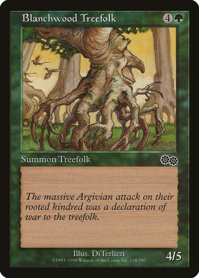 Image for Blanchwood Treefolk (Urza's Saga) (238) - Magic: The Gathering