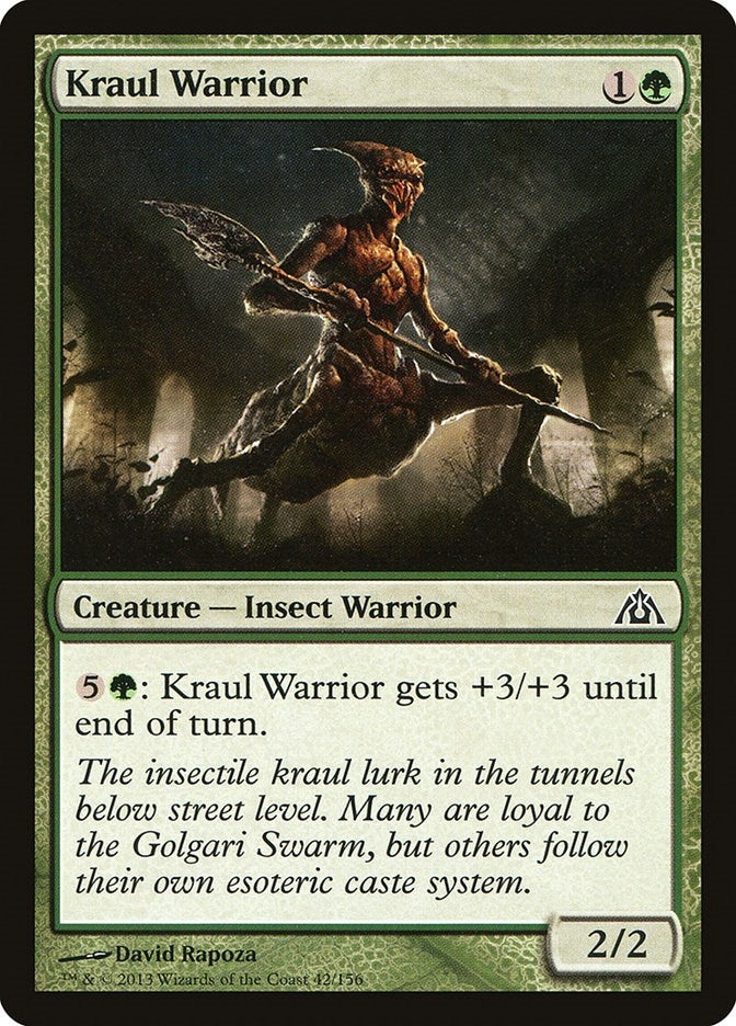 Image for Kraul Warrior (Dragon's Maze) (42) - Magic: The Gathering