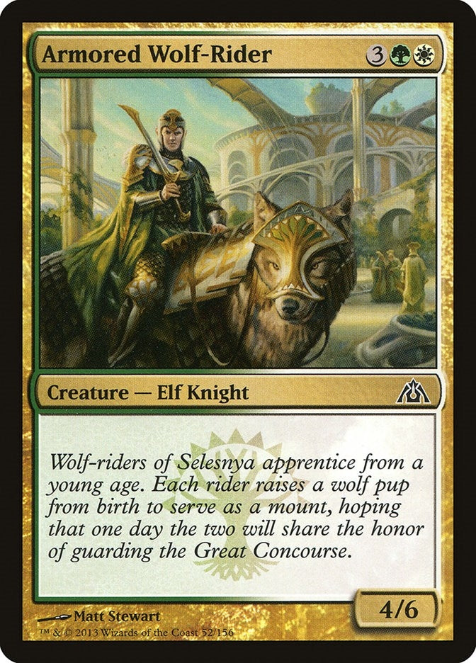 Image for Armored Wolf-Rider (Dragon's Maze) (52) - Magic: The Gathering