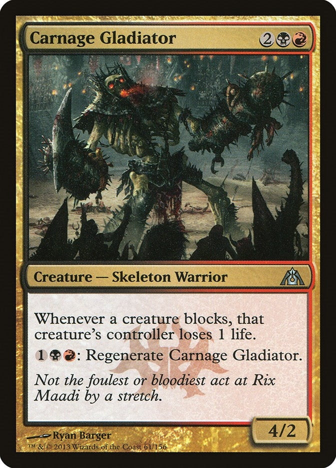 Image for Carnage Gladiator (Dragon's Maze) (61) - Magic: The Gathering