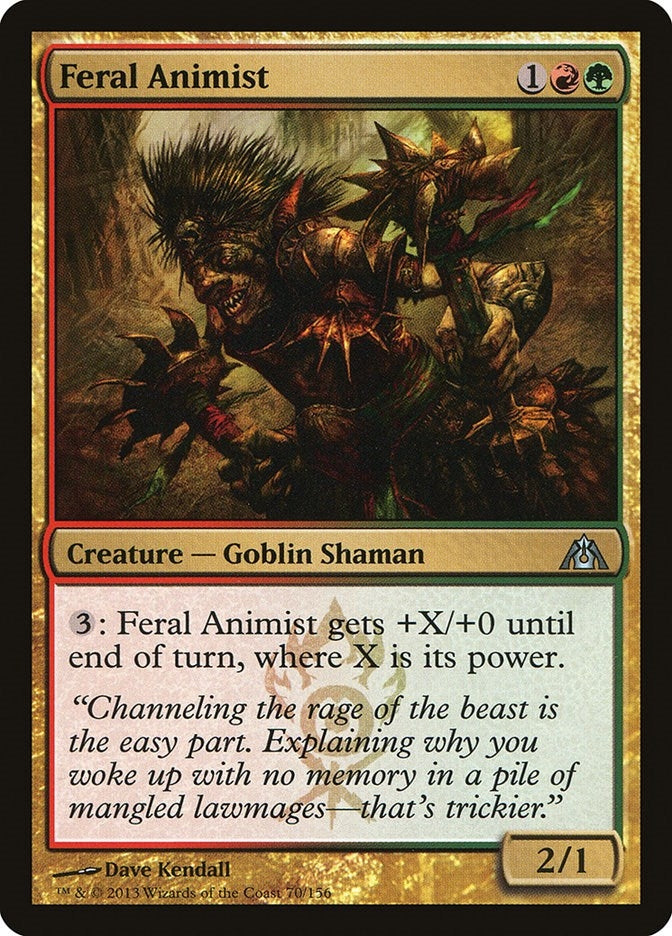 Image for Feral Animist (Dragon's Maze) (70) - Magic: The Gathering